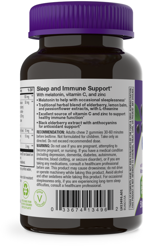 <{%360IMAGE2_13496%}>Nature's Way® | Sambucus Sleep & Immune Gummies - left side of pack