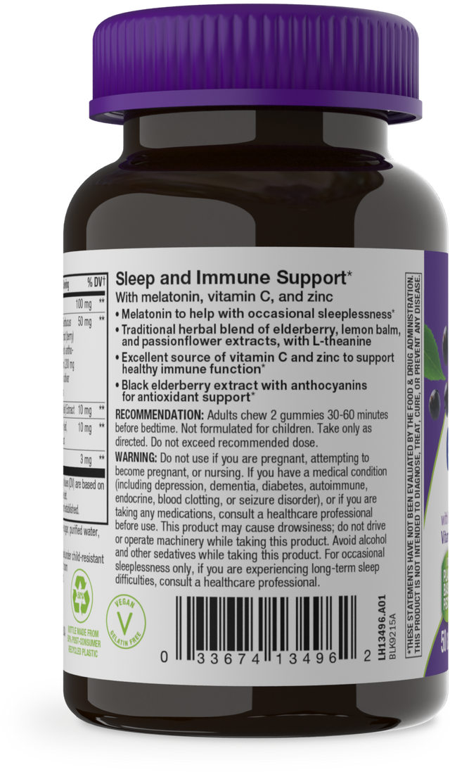 <{%360IMAGE2_13496%}>Nature's Way® | Sambucus Sleep & Immune Gummies - left side of pack