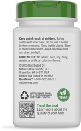 <{%360IMAGE3_17100%}>Nature's Way® | Slippery Elm Bark - back of pack