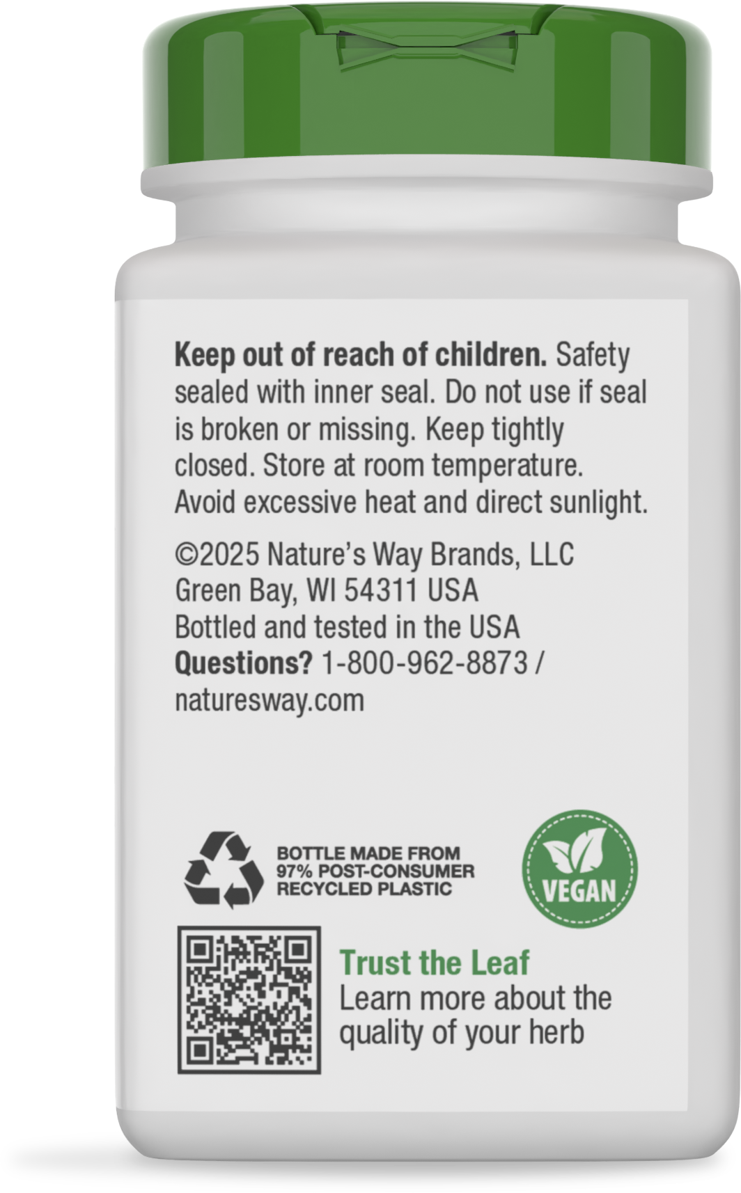 <{%360IMAGE3_11200%}>Nature's Way® | Burdock Root - back of pack