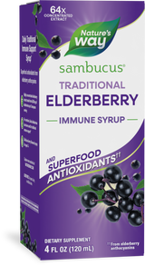 <{%PRIMARY_6970%}>Nature's Way® | Sambucus Traditional Elderberry Immune Syrup, 4 fl oz (120 ml), Elderberry