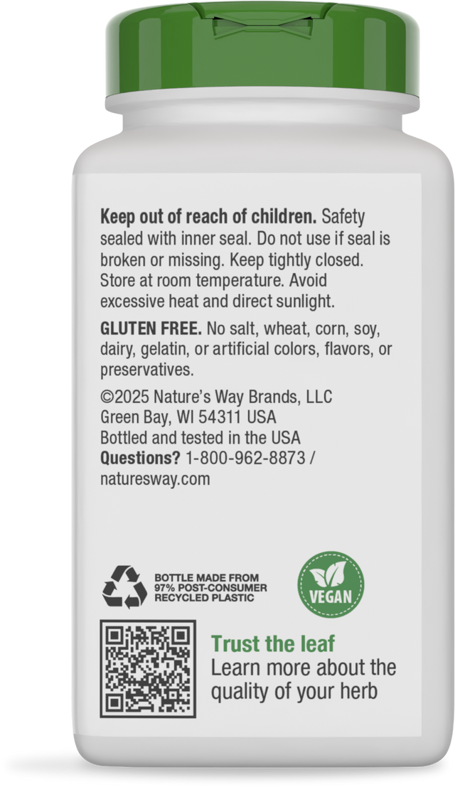 <{%360IMAGE3_13108%}>Nature's Way® | Ginger Root - back of pack