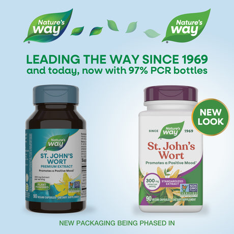 <{%MAIN1_63000%}>Nature's Way® | St. John's Wort - package updates old to new