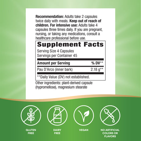 <{%MAIN4_15408%}>Nature's Way® | Pau d'Arco Inner Bark