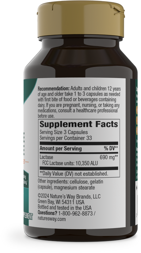 <{%360IMAGE1_47110%}>Nature's Way® | Lactose Defense Digestive Enzymes - right side of pack
