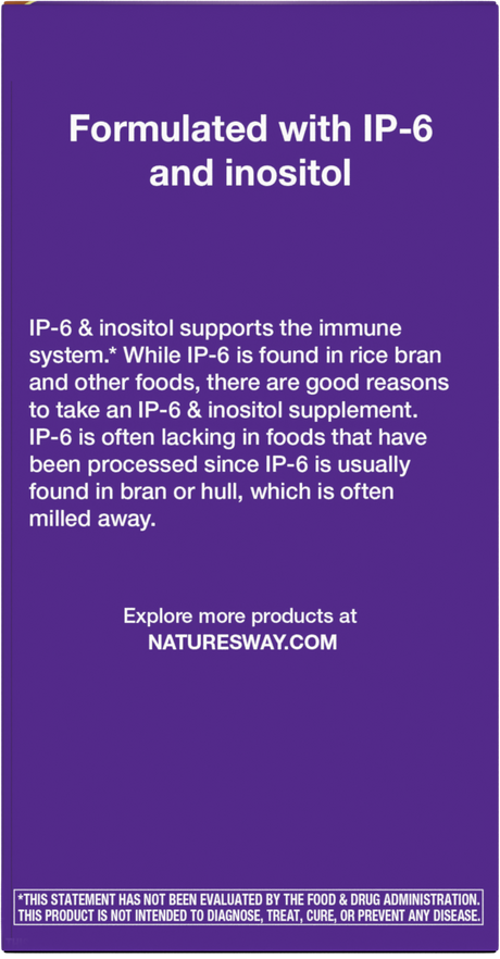<{%360IMAGE7_05800%}>Nature's Way® | Cell Forté IP-6 & Inositol - back of pack