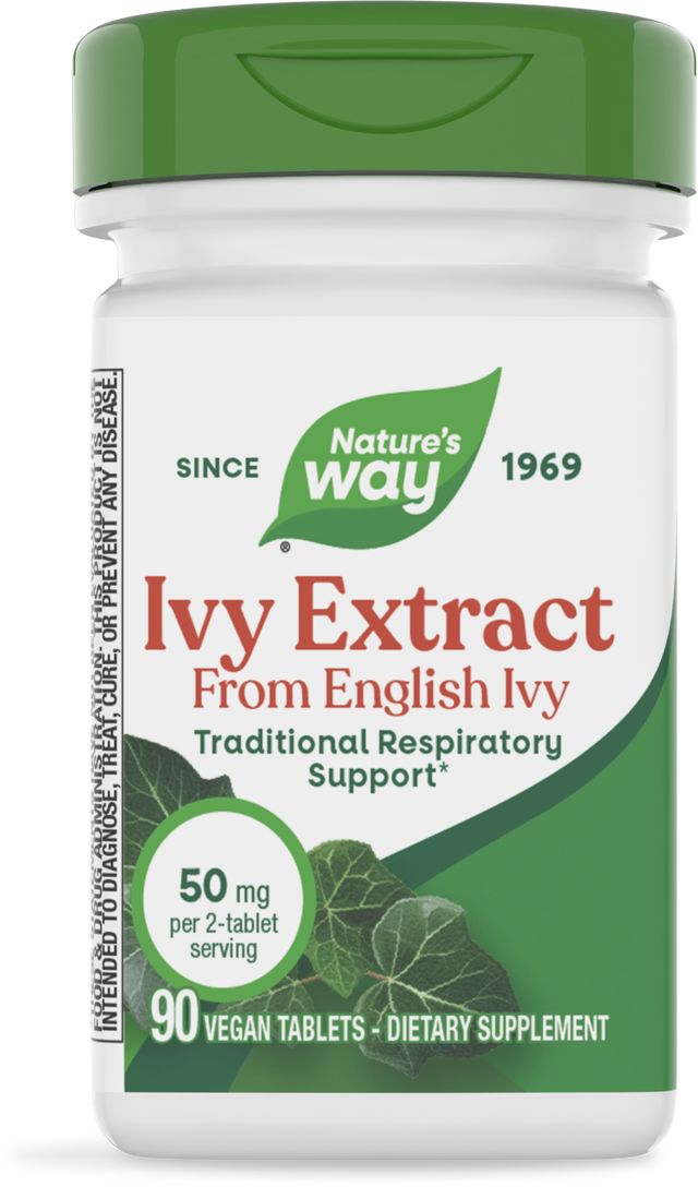 <{%PRIMARY_08239%}>Nature's Way® | Ivy Extract From English Ivy, 90 tablets