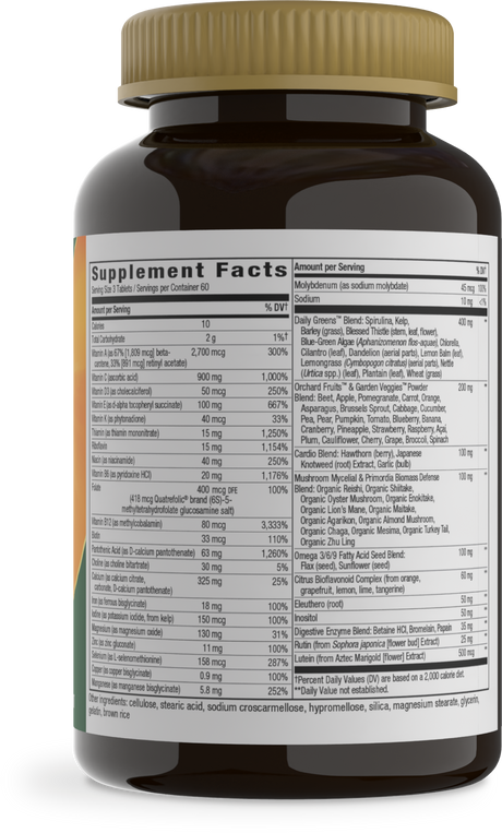 <{%360IMAGE5_14928%}>Nature's Way® | Alive! Max3 Potency Adult Complete Multivitamin - right side of pack