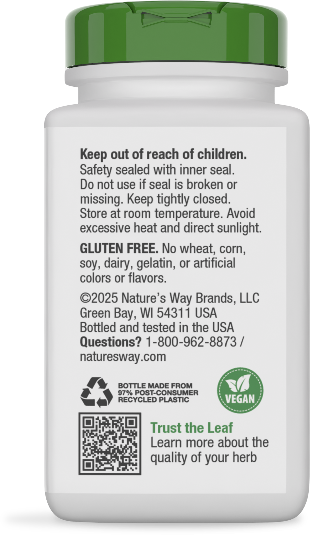 <{%360IMAGE7_14000%}>Nature's Way® | Gotu Kola Herb - back of pack