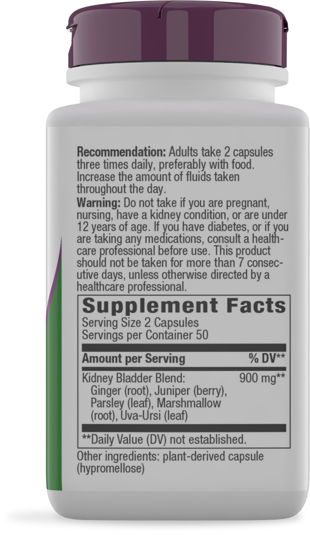 <{%360IMAGE1_110%}>Nature's Way® | Kidney Bladder Premium Blend - right side of pack