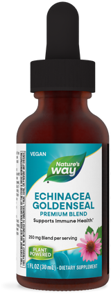 <{%PRIMARY_14663%}>Nature's Way® | Echinacea Goldenseal Premium Blend Drops, 1 fl oz (30 ml)