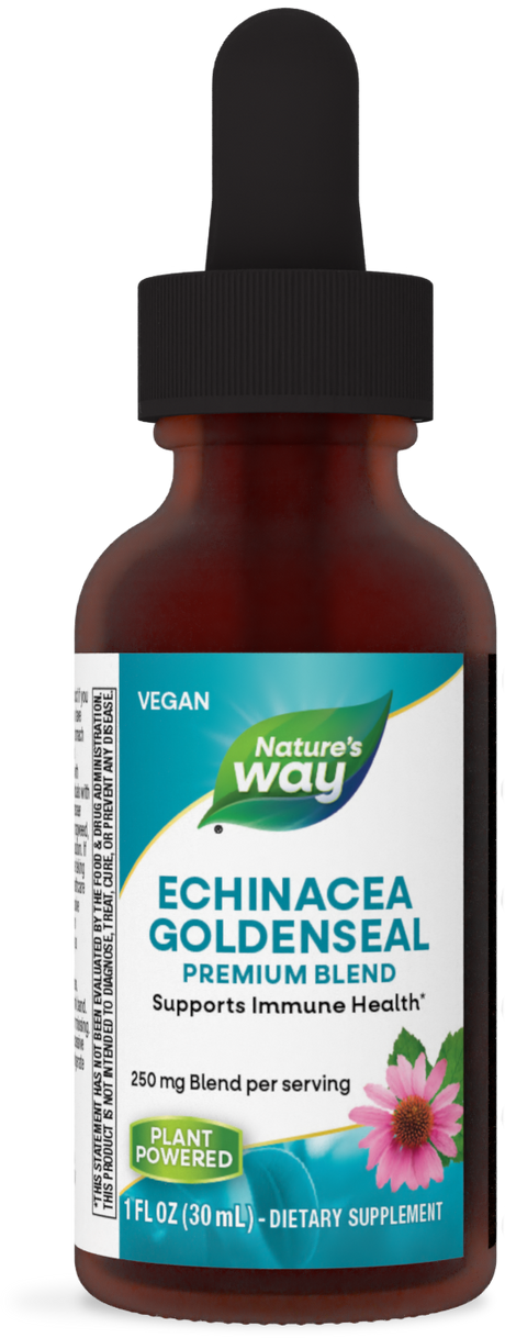 <{%PRIMARY_14663%}>Nature's Way® | Echinacea Goldenseal Premium Blend Drops, 1 fl oz (30 ml)