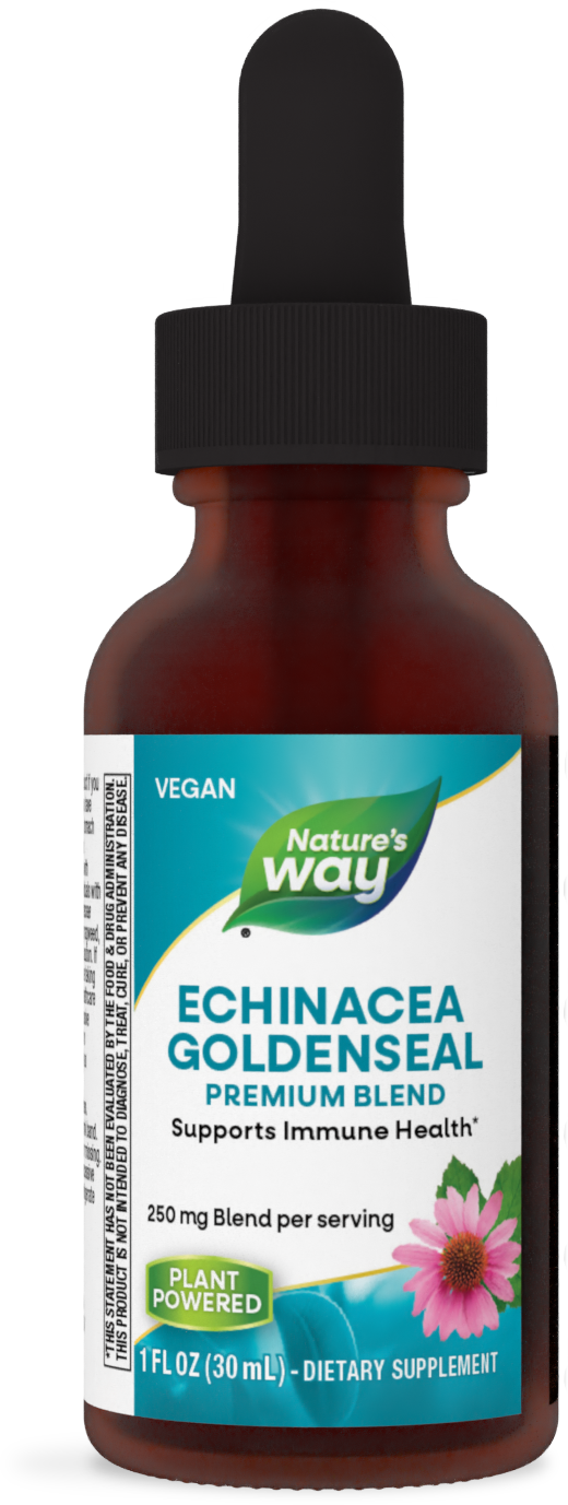 <{%PRIMARY_14663%}>Nature's Way® | Echinacea Goldenseal Premium Blend Drops, 1 fl oz (30 ml)
