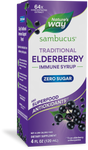 <{%PRIMARY_6971%}>Nature's Way® | Sambucus Zero Sugar Traditional Elderberry Immune Syrup, 4 fl oz (120 ml), Elderberry
