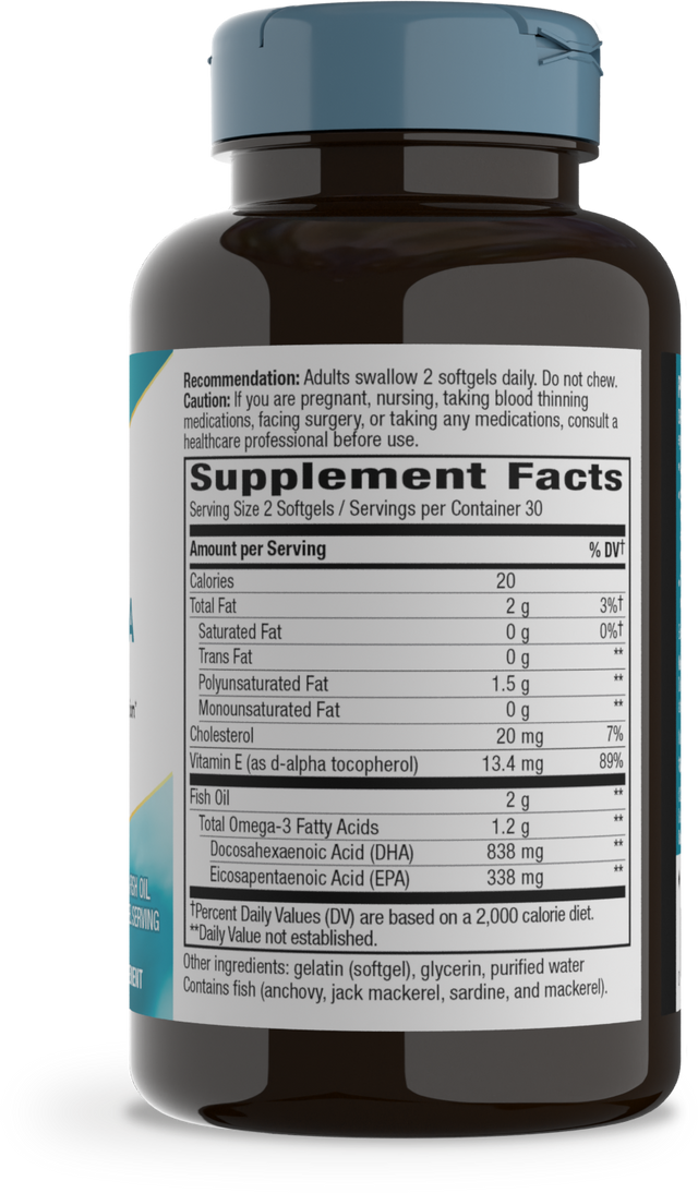 <{%360IMAGE1_15682%}>Nature's Way® | Mega-DHA Premium Fish Oil - right side of pack