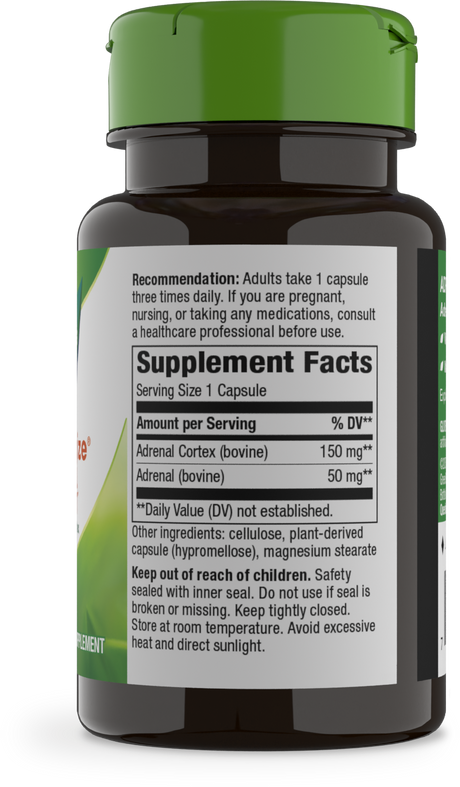 <{%360IMAGE1_04085%}>Nature's Way® | ADRENergize Adrenal Support - right side of pack