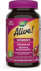 <{%PRIMARY_15897%}>Nature's Way® | Alive! Premium Women's Gummy Multivitamin, 75 gummies