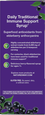 <{%360IMAGE7_6970%}>Nature's Way® | Sambucus Traditional Elderberry Immune Syrup - left side of pack