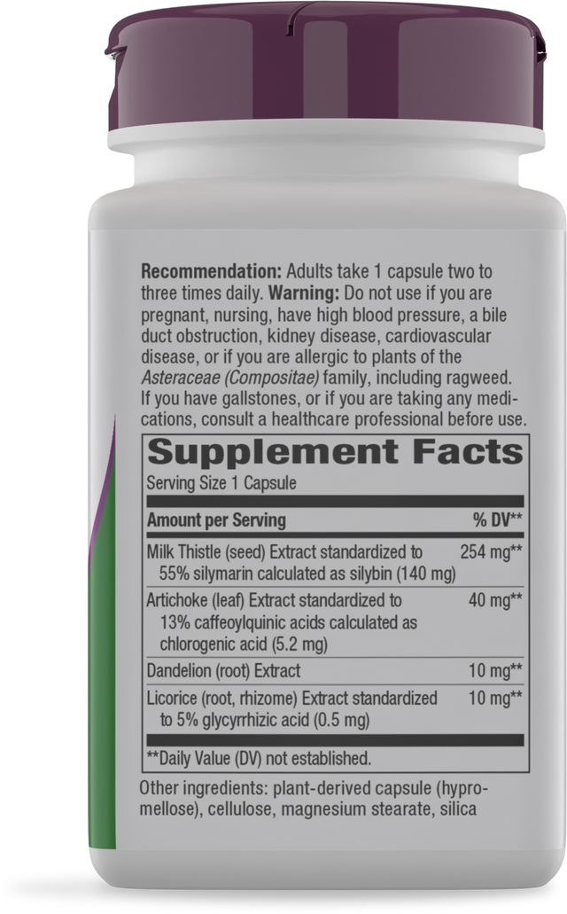 <{%360IMAGE1_08102%}>Nature's Way® | Super Milk Thistle - right side of pack