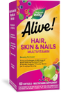 <{%PRIMARY_11094%}>Nature's Way® | Alive! Hair, Skin & Nails Multivitamin, 60 softgels, Strawberry