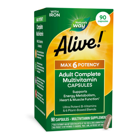 <{%MAIN7_15090%}>Nature's Way® | Alive! Max6 Potency Adult Complete Multivitamin