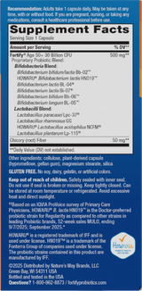 <{%360IMAGE1_10293%}>Nature's Way® | Fortify Daily Pre+Probiotic Adults 50+ - right side of pack