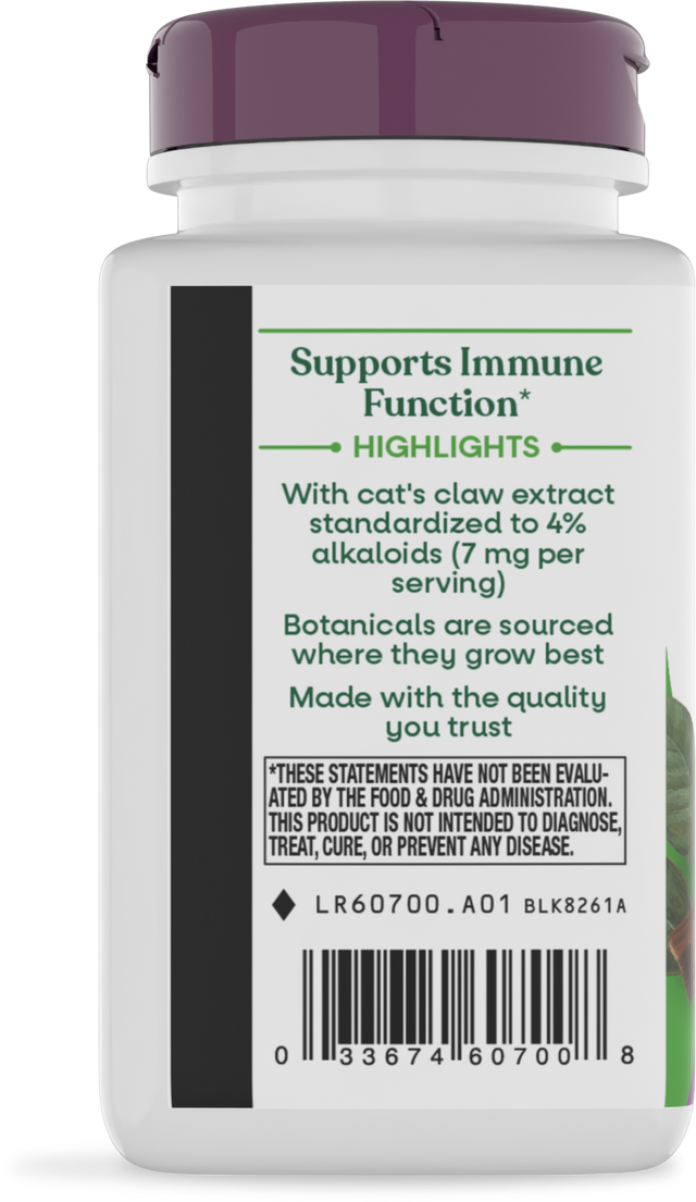<{%360IMAGE2_60700%}>Nature's Way® | Cat's Claw Standardized Extract - left side of pack