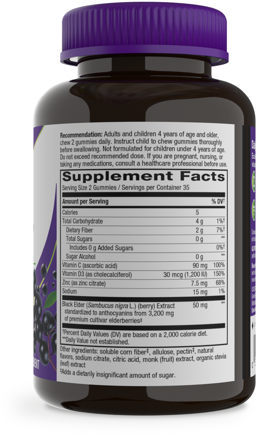 <{%360IMAGE4_14617%}>Nature's Way® | Sambucus Elderberry Zero Sugar Immune Gummy - right side of pack