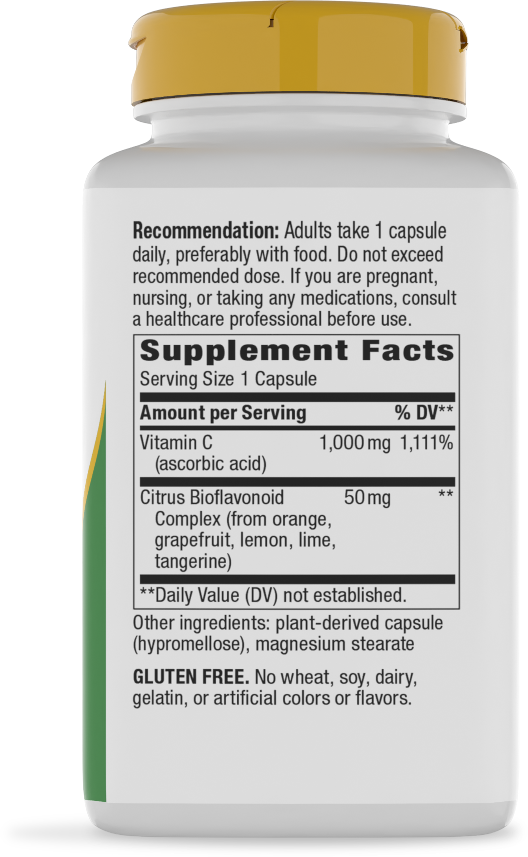 <{%360IMAGE1_15465%}>Nature's Way® | Vitamin C with Bioflavonoids Extra Strength - right side of pack