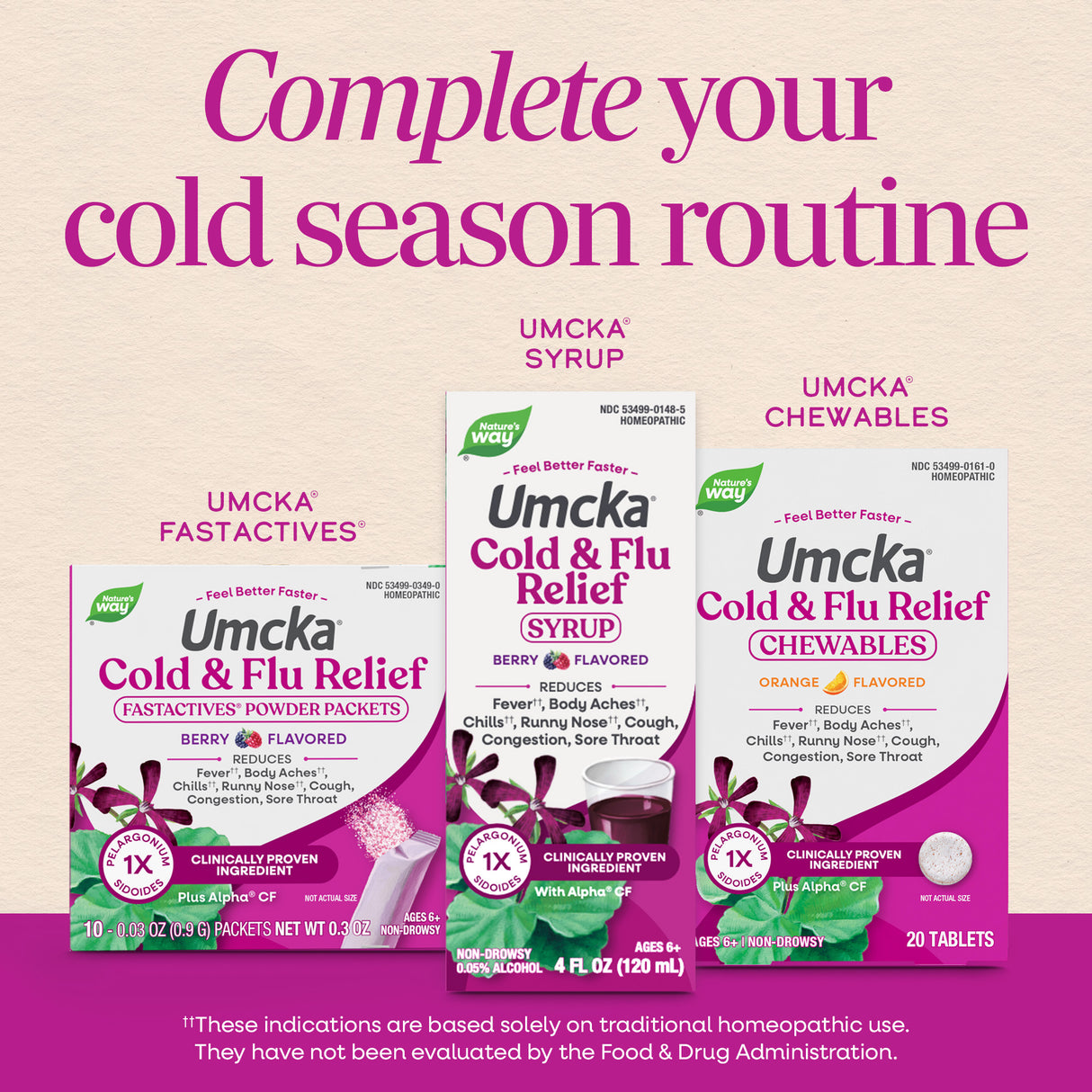 <{%MAIN6_15161%}>Nature's Way® | Umcka Cold & Flu Relief Chewables