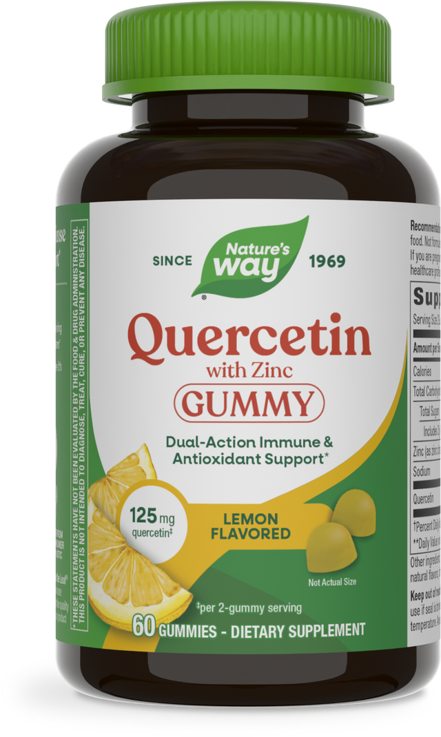 <{%PRIMARY_14261%}>Nature's Way® | Quercetin Gummies, 60 gummies, Lemon