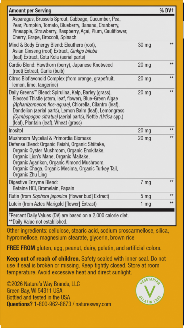 <{%360IMAGE2_15973%}>Nature's Way® | Alive! Men's 50+ Ultra Minis Multivitamin - back of pack