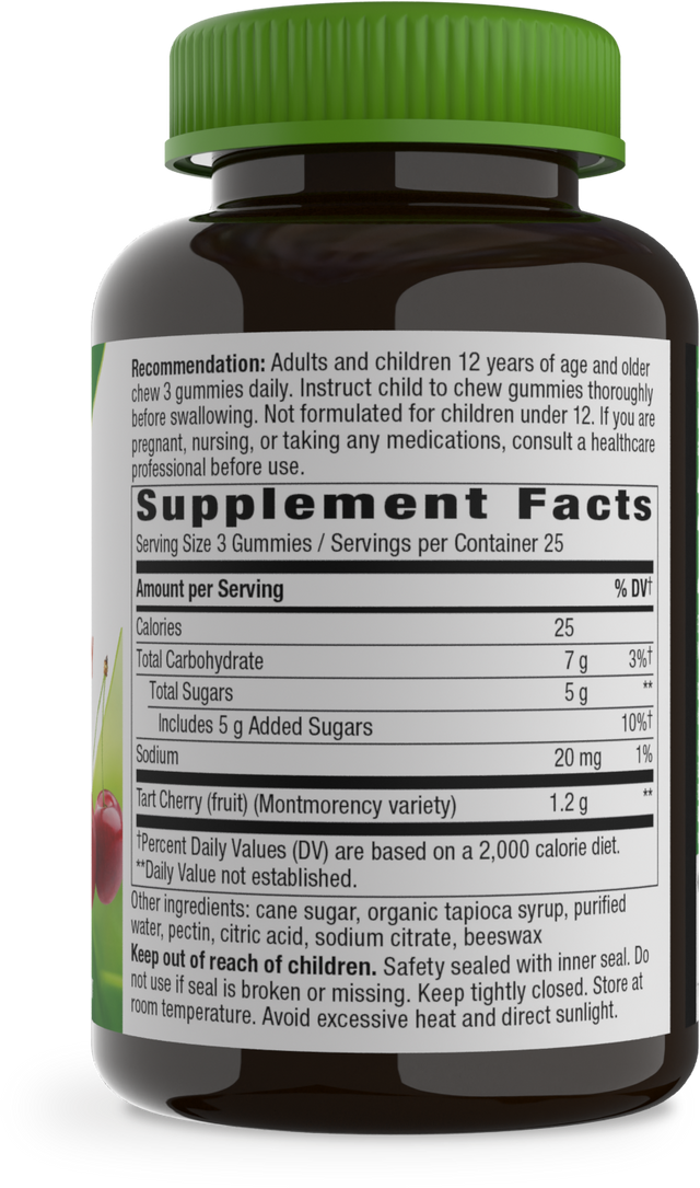 <{%360IMAGE1_10809%}>Nature's Way® | Tart Cherry Ultra Gummies - right side of pack