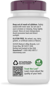 <{%360IMAGE3_79320%}>Nature's Way® | Urinary with Cranberry Premium Blend - back of pack