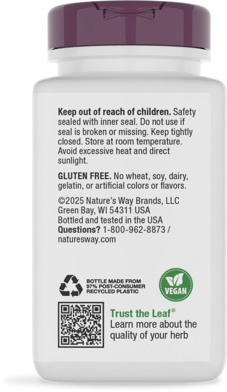 <{%360IMAGE3_79320%}>Nature's Way® | Urinary with Cranberry Premium Blend - back of pack