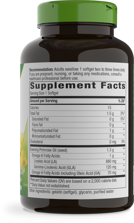 <{%360IMAGE4_15419%}>Nature's Way® | Evening Primrose Cold-Pressed Oil - right side of pack