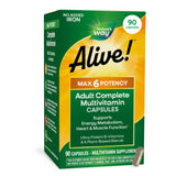 <{%MAIN7_15092%}>Nature's Way® | Alive! Max6 Potency Adult Complete Multivitamin-No Added Iron