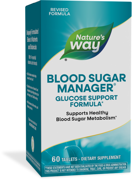 <{%PRIMARY_04906%}>Nature's Way® | Blood Sugar Manager Tablets, 60 tablets