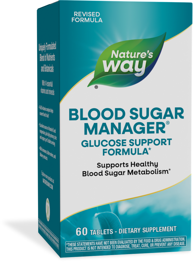 <{%PRIMARY_04906%}>Nature's Way® | Blood Sugar Manager Tablets, 60 tablets