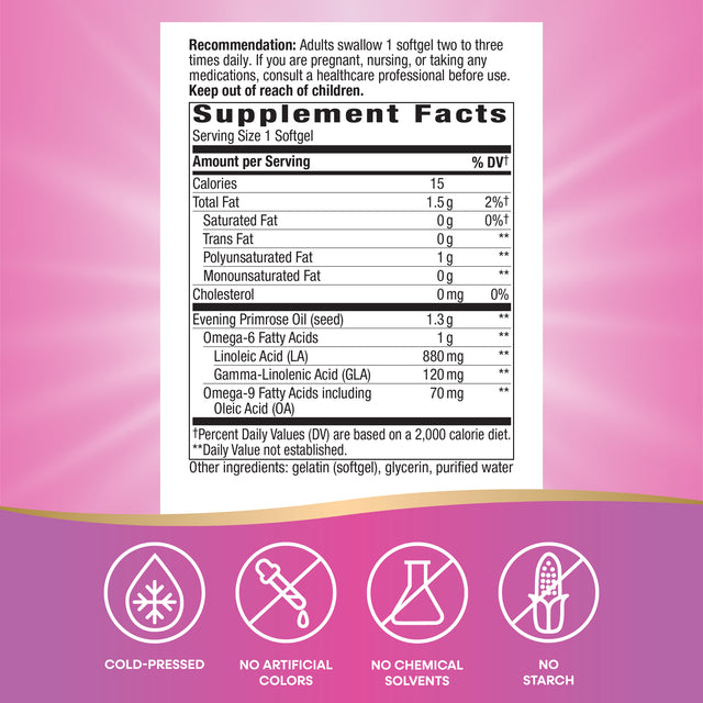 <{%MAIN4_15418%}>Nature's Way® | Evening Primrose Cold-Pressed Oil