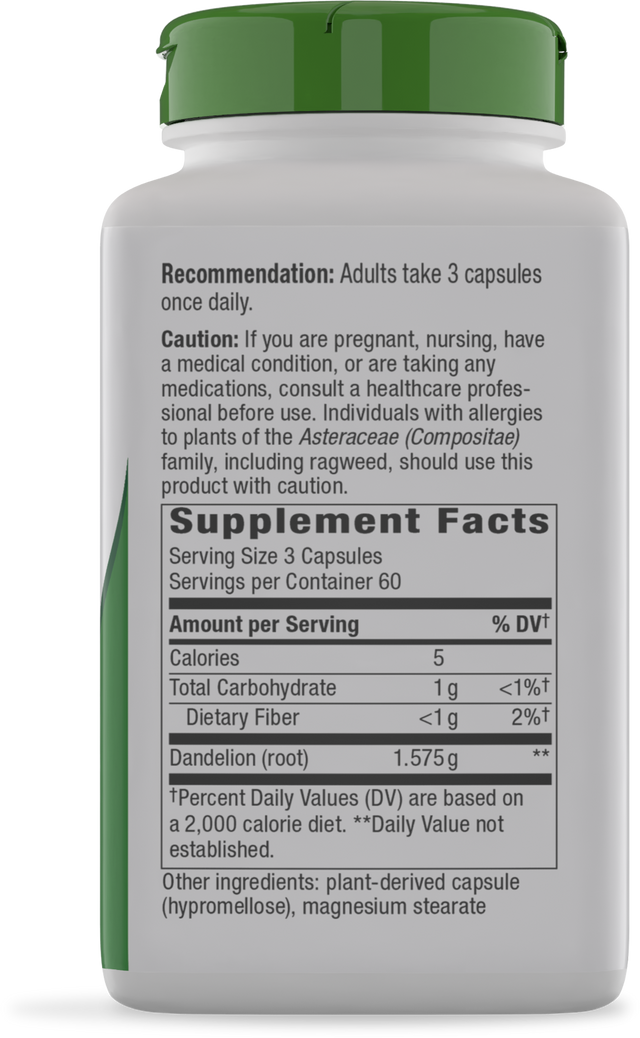 <{%360IMAGE1_15336%}>Nature's Way® | Dandelion Root - right side of pack