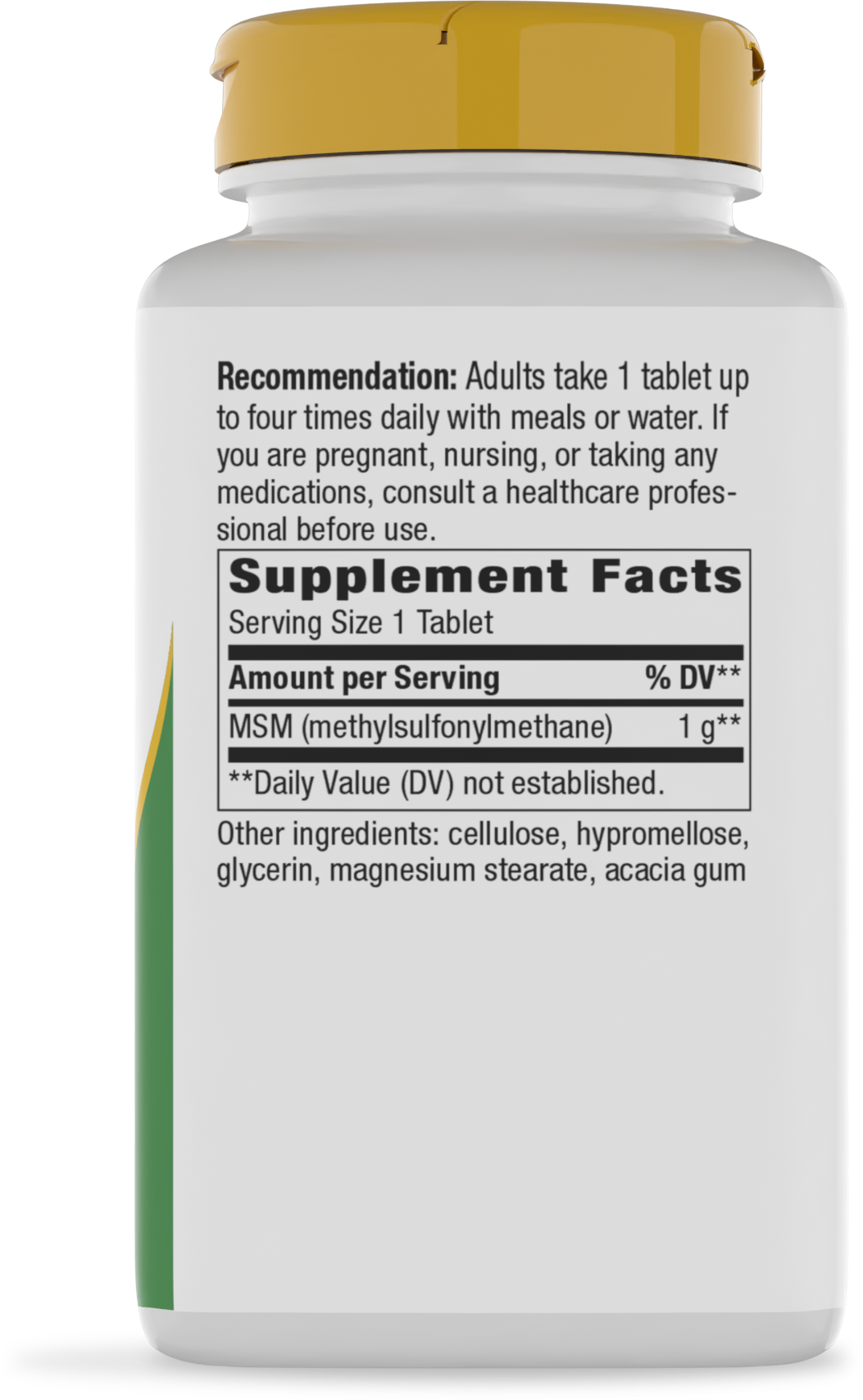 <{%360IMAGE1_15133%}>Nature's Way® | MSM - right side of pack