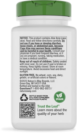 <{%360IMAGE3_10150%}>Nature's Way® | Aloe Latex With Fennel - back of pack
