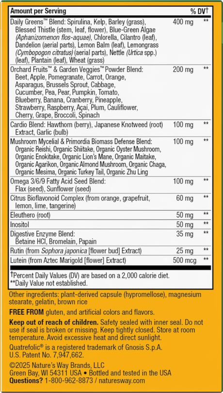 <{%360IMAGE2_15092%}>Nature's Way® | Alive! Max6 Potency Adult Complete Multivitamin-No Added Iron - back of pack