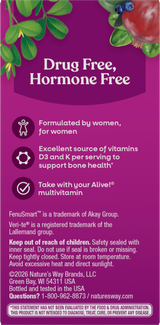 <{%360IMAGE3_15936%}>Nature's Way® | Alive! Menopause - back of pack