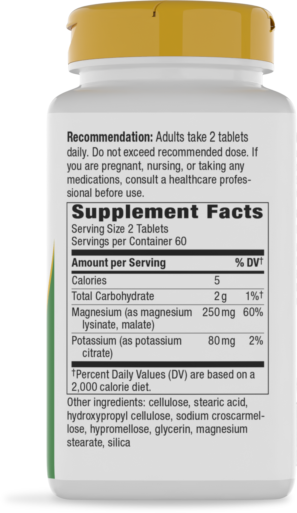 <{%360IMAGE1_07766%}>Nature's Way® | Krebs Magnesium Potassium Complex - right side of pack