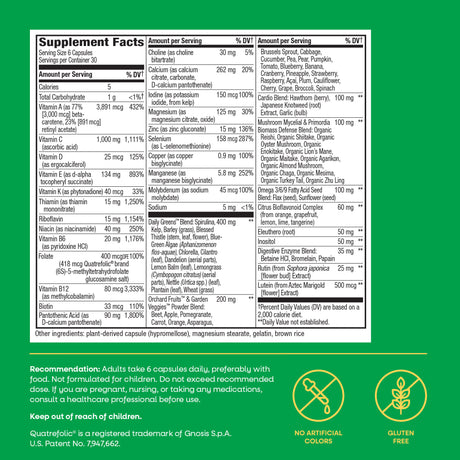 <{%MAIN12_15709%}>Nature's Way® | Alive! Max6 Potency Adult Complete Multivitamin-No Added Iron