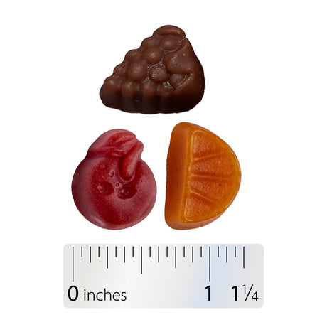 <{%360IMAGE3_15898%}>Nature's Way® | Alive! Premium Men's 50+ Gummy Multivitamin - Gummy and ruler