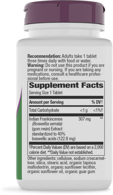 <{%360IMAGE1_64400%}>Nature's Way® | Boswellia Standardized Extract - right side of pack