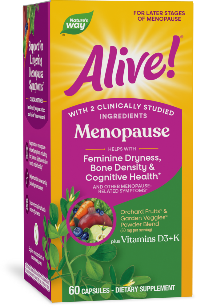 <{%PRIMARY_15936%}>Nature's Way® | Alive! Menopause, 60 capsules